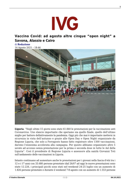 Il Vostro Giornale - 1 / 2 - 04.10.2021 2