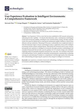 User Experience Evaluation in Intelligent Environments: a Comprehensive Framework