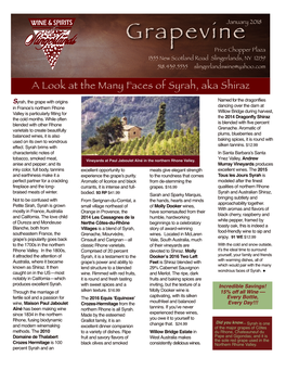 January 2018 Syrah Newsletter for Mark