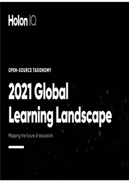 2021 Global Learning Landscape Handbook