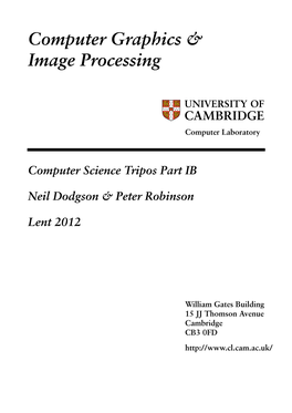 Computer Graphics & Image Processing