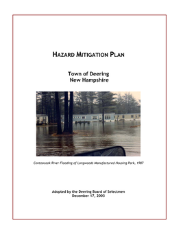 Hazard Mitigation Plan