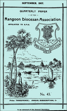 Rangoon Diocesan Llssoc Iation, No. 43.·