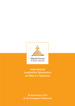 International Leadership Symposium on Ethics in Business