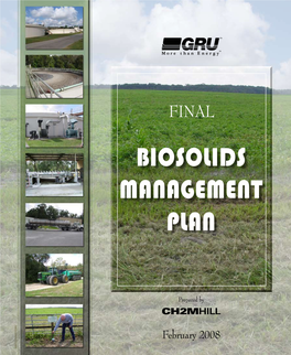 Biosolids Management Plan