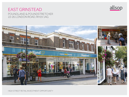 East Grinstead Poundland & Poundstretcher 22-26 London Road, Rh19 1Ag