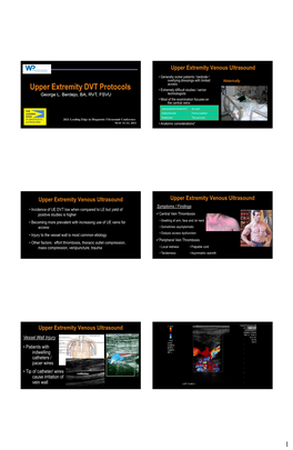 Upper Extremity Venous Ultrasound