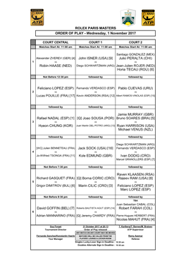 Rafael NADAL (ESP) [1] [Q] Joao SOUSA