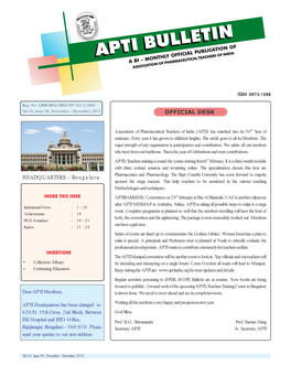 APTI Bulletin 98Th Issue Final