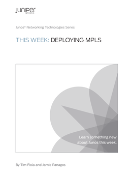 Day One: Deploying MPLS