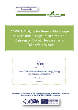 A SWOT Analysis for Renewable Energy Sources and Energy