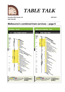 Melbourne's Combined Tram Services Œ Page 6