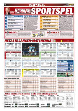 HETASTE LÅNGEN-MATCHERNA = Stevens Säkra. = Stevens Drag