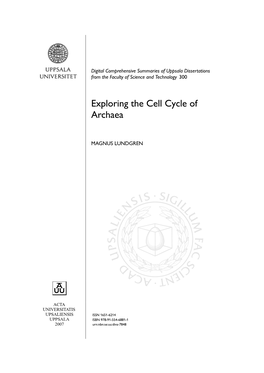 Exploring the Cell Cycle of Archaea