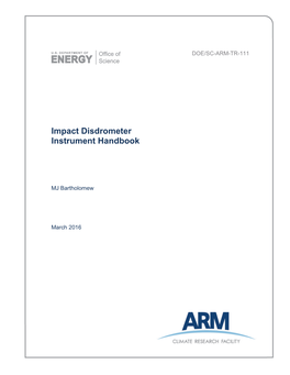 Impact Disdrometers Instrument Handbook