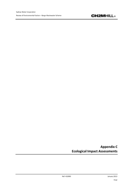 Appendix C Ecological Impact Assessments