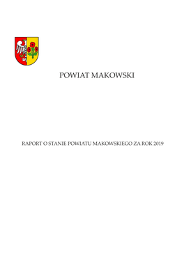 Raport O Stanie Powiatu Makowskiego Za Rok 2019