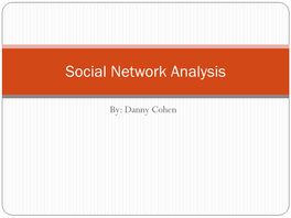 Social Network Analysis