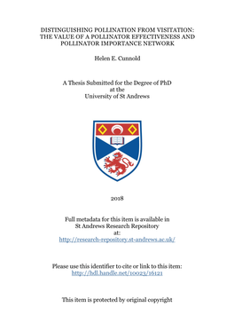 Helen E. Cunnold Phd Thesis (Excluding Appendices)