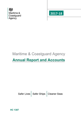 Maritime & Coastguard Agency Annual Report and Accounts