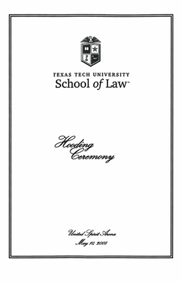 Hooding Ceremony 2008 5.Pdf (3.541Mb)