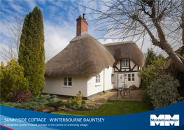 SUNNYSIDE COTTAGE WINTERBOURNE DAUNTSEY Myddelton&Major Myddelton&Major a Delightful Grade II Listed Cottage in the Centre of a Thriving Village