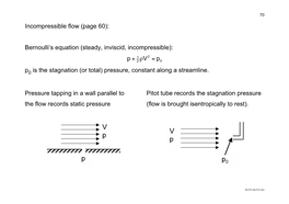 Incompressible Flow (Page 60): Bernoulli's Equation (Steady