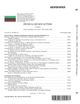 Table of Contents (Print)