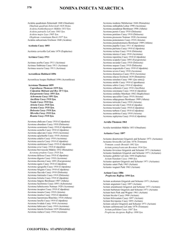 Nomina Insecta Nearctica