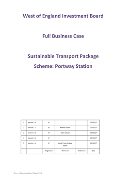 Scheme: Portway Station