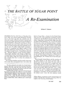 The Battle of Sugar Point; Who Was Who in American History—The Military (Chicago: Marquis Who's Who, Inc., 1975), 22