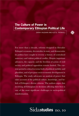The Culture of Power in Contemporary Ethiopian Political Life