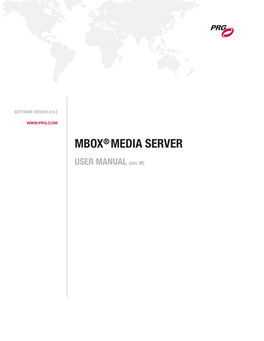 Mbox®Media Server User Manual