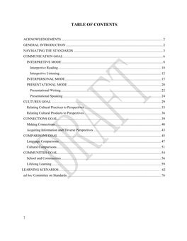 ACL Standards for Classical Language Learning