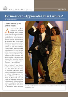 Do Americans Appreciate Other Cultures? by Michael Bloomberg