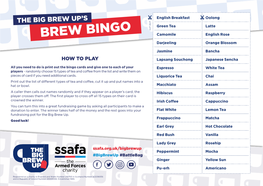 BREW BINGO Camomile English Rose Darjeeling Orange Blossom