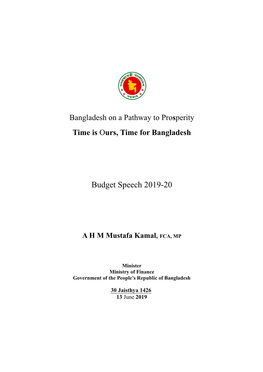 Budget Speech 2019-20