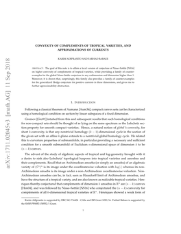 Arxiv:1711.02045V3 [Math.AG] 11 Sep 2018