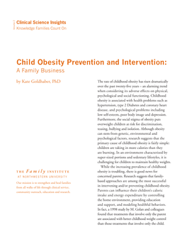 Child Obesity Prevention and Intervention
