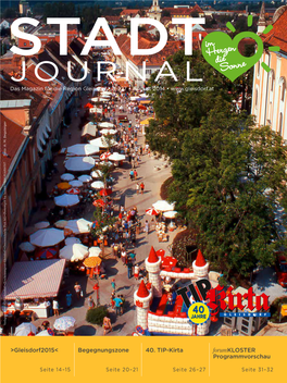 JOURNAL Das Magazin Für Die Region Gleisdorf • # 227 • August 2014 • Foto: A: M