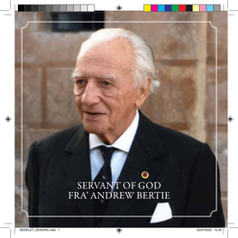 Servant of God Fra' Andrew Bertie