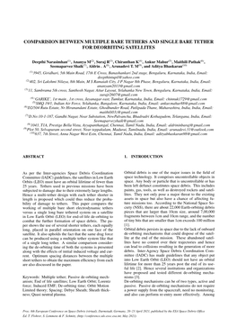 Comparision Between Multiple Bare Tethers and Single Bare Tether for Deorbiting Satellites