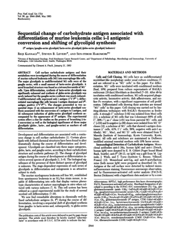 Differentiation of Murine Leukemia Cells:I-I Antigenic