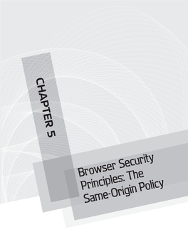 Browser Security Principles: the Same-Origin Policy