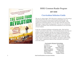 SHSU Common Reader Program Curriculum Infusion Guide