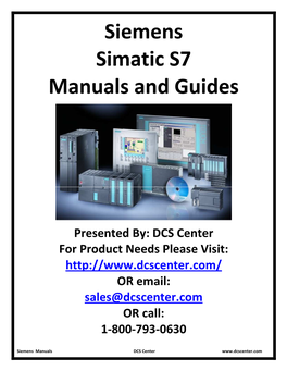 Siemens Simatic S7 Manuals and Guides