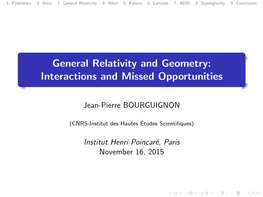 General Relativity and Geometry: Interactions and Missed Opportunities