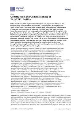 Construction and Commissioning of PAL-XFEL Facility