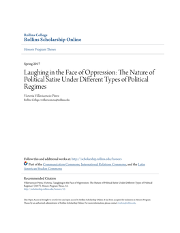 The Nature of Political Satire Under Different Types of Political