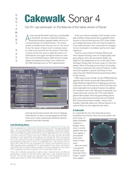 Cakewalk Sonar 4 DAW Issue 38